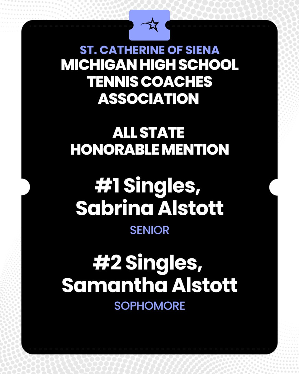 🎾 Huge congrats to Sabrina &amp; Samantha on earning MHSTCA Team All-State Honorable Mention honors! 🌟 Your hard work, dedication, and sportsmanship continue to shine bright.

Way to represent, STARS! 💫