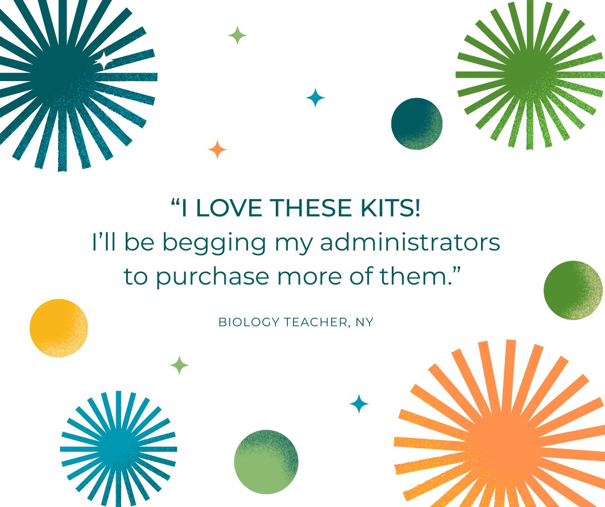 We love that teachers love our kits! 😍

#sciencekits #scienceteacher #handsonscience #SciEd