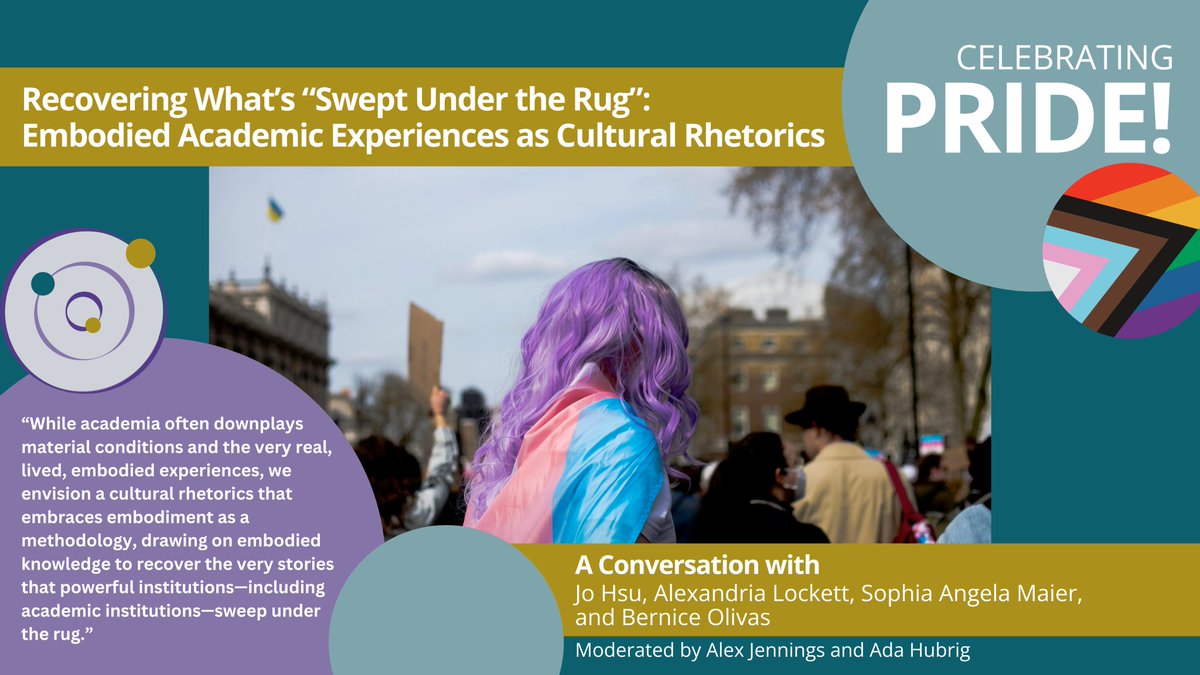 🏳️‍🌈🎉🏳️‍⚧️We hope your month has been full of #pride! If you're looking for a good read, this fantastic and important conversation is perfect for #PrideMonth!

🔗Visit the link in our bio to read more!

<a href="/AdaHubrig/">Ada Hubrig</a> #TeamRhetoric #RhetComp #LGBTQIA #AcademicTwitter #Queer #Trans