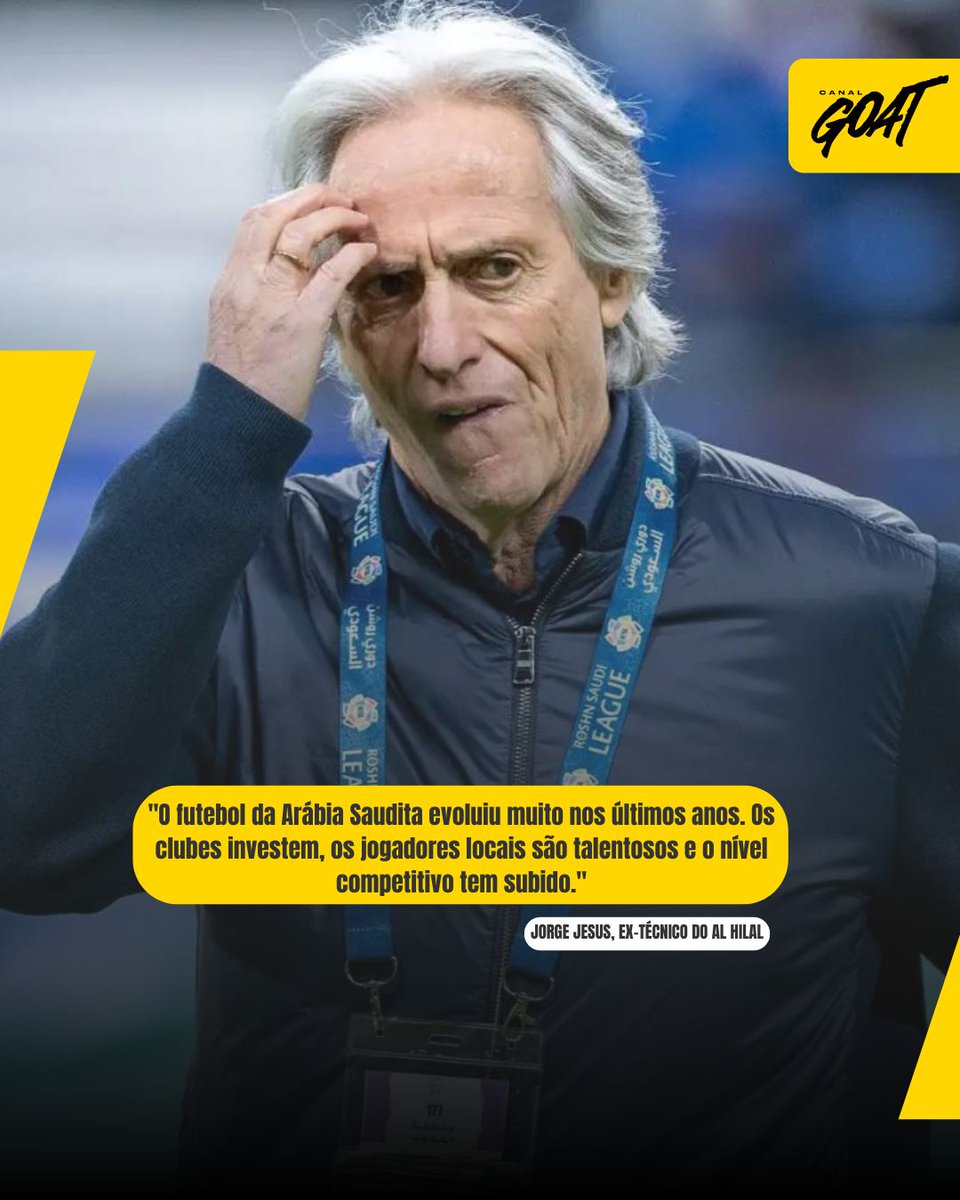 Tem jogo, hein! O Al Hilal melhor em campo contra o Real Madrid! Jorge Jesus já dizia... 👀

O GOAT renovou com a Saudi Pro League até 2029! Serão seis jogos por rodada, ao vivo, com imagens e de graça! 😍 #SauditaNoGOAT