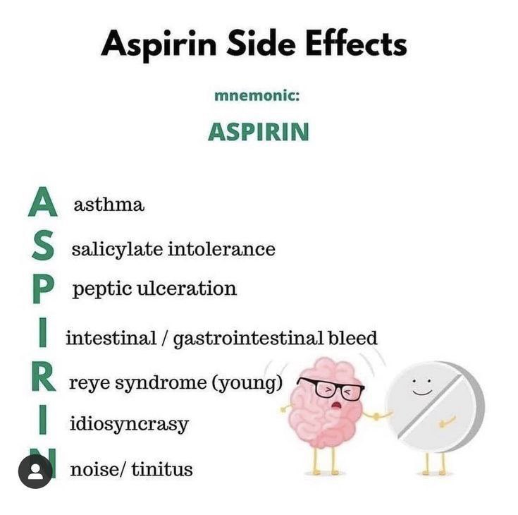 صورة تختصر لك 
ال Side effects لدواء الاسبرين 

جدا مهمة
راح تختصر عليك الكثير وماراح تنساهم