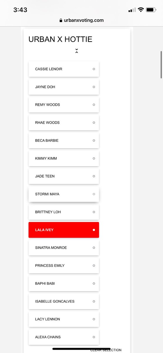 <a href="/urbanXawards/">The Urban X Awards</a> My vote for <a href="/THELALAIVEY/">LaLa Ivey 🌹</a>