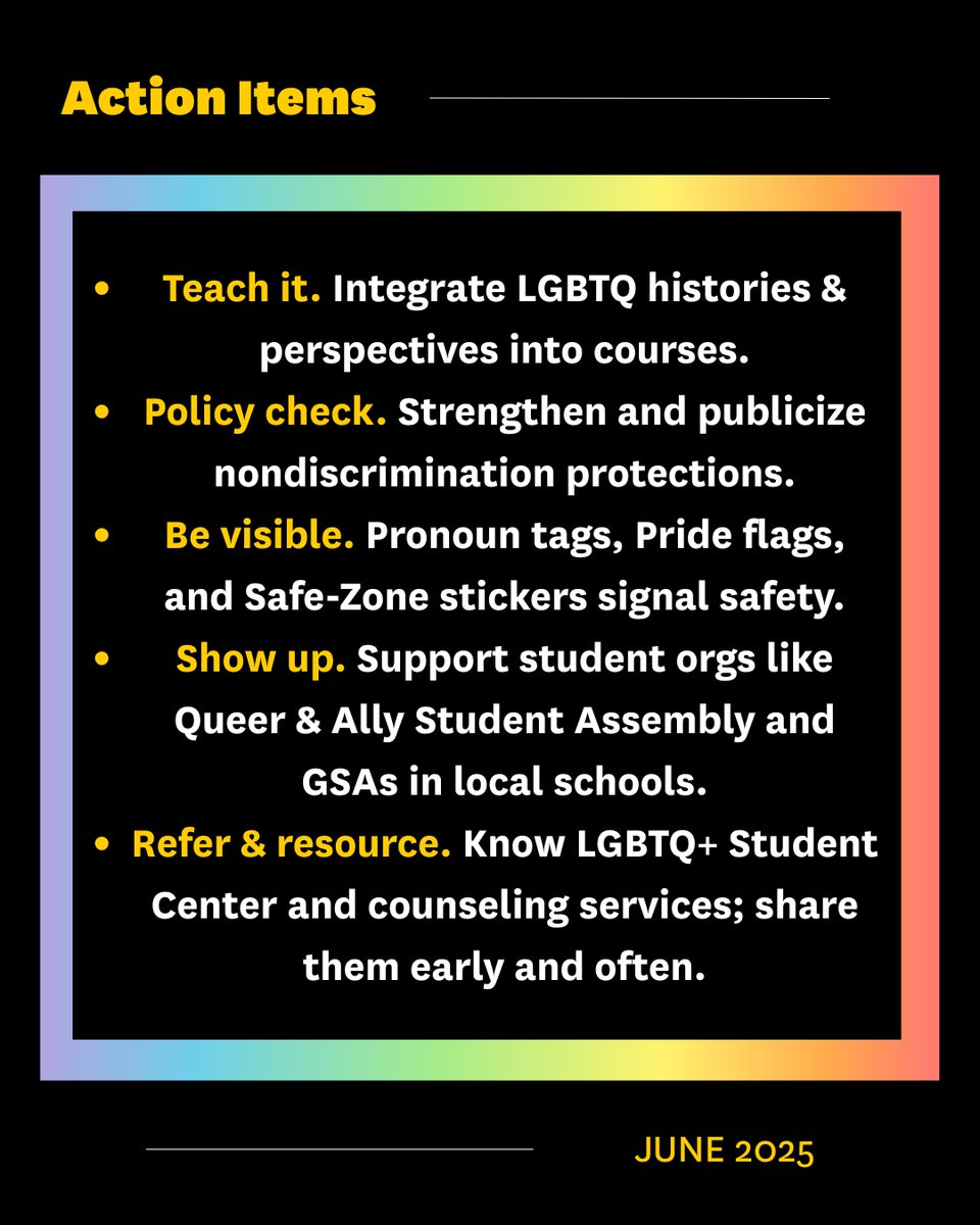 USCRaceEquity's tweet image. Pride Month is more than a celebration—it&apos;s a reminder that visibility, inclusion, and allyship can change lives. 🌈💪 #PrideMonth #LGBTQYouth #InclusiveEducation