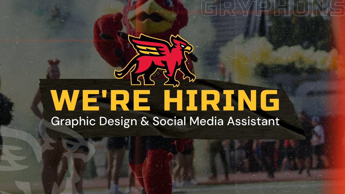 Are you creative with a passion for design and social media? We’re hiring a Graphic Design &amp; Social Media Assistant to support our Marketing &amp; Communications team!

Learn more &amp; apply now 👉 gryphons.ca/jobs

#UofGuelph #GuelphJobs #MarketingJobs #GryphonPride