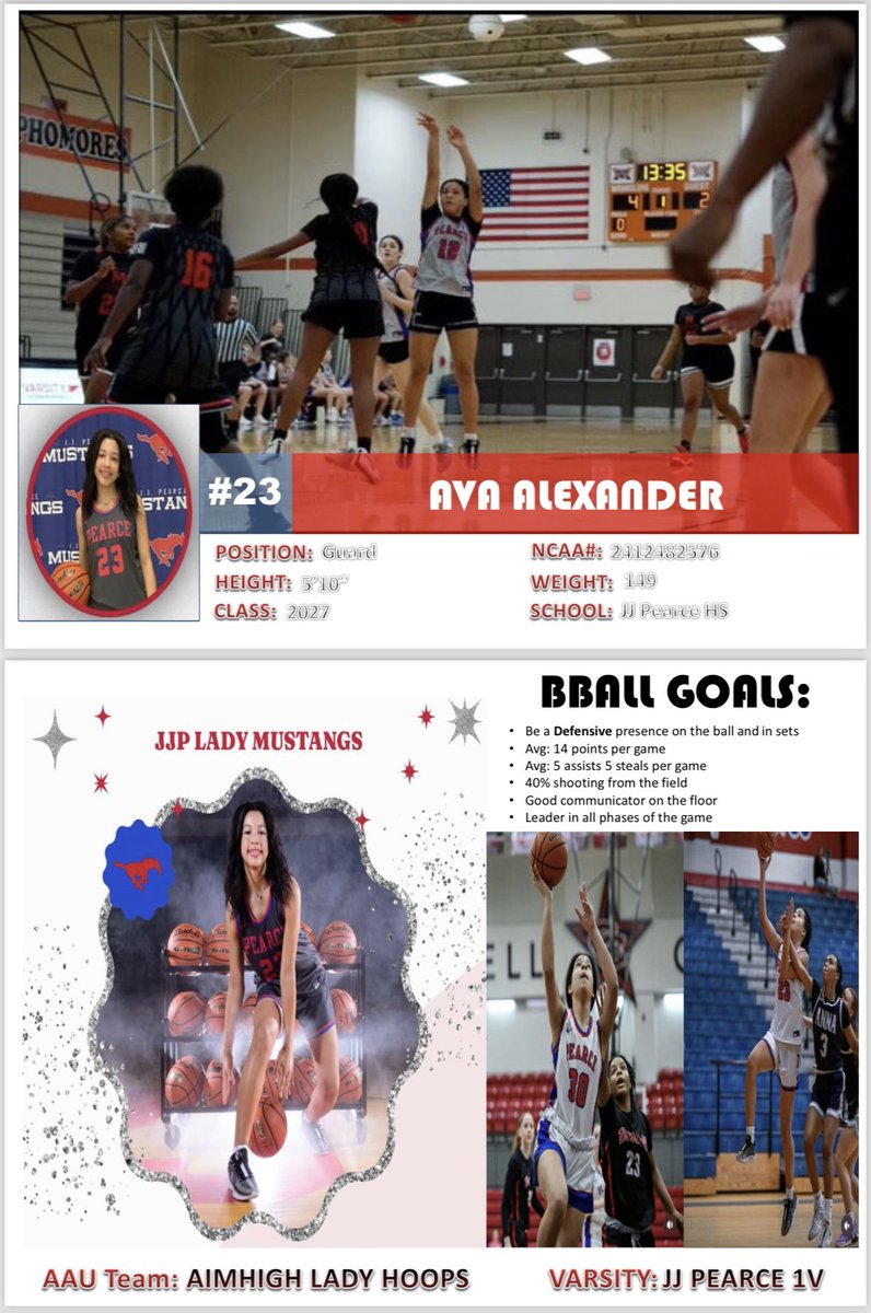 avazipporah's tweet image. My Sports Athletic Player Profile 
CO#/2027