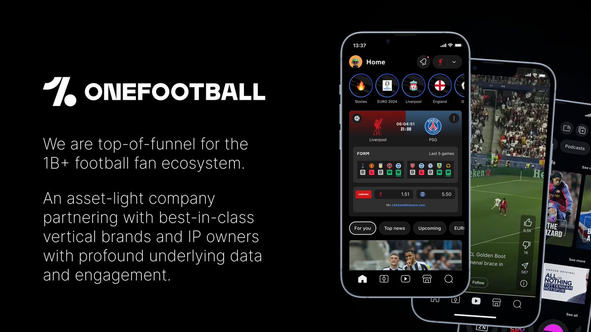ofc_the_club's tweet photo. [1/8] THE COMPANY

We're part of @OneFootball, the leading football mobile app and media platform, serving you and over 200+ million other football fans per month with breaking news, highlight clips, live streaming, and more 📱 https://t.co/9CJPv29Z4M