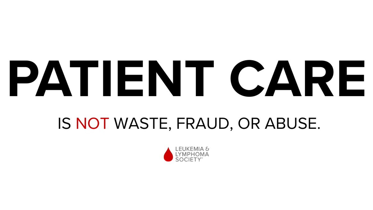 At @LLSUSA, patients are our top priority. While government programs like Medicaid are complex, this is black and white: Patient care is not wasteful. #NoHealthcareCuts

Retweet if you agree 🔁