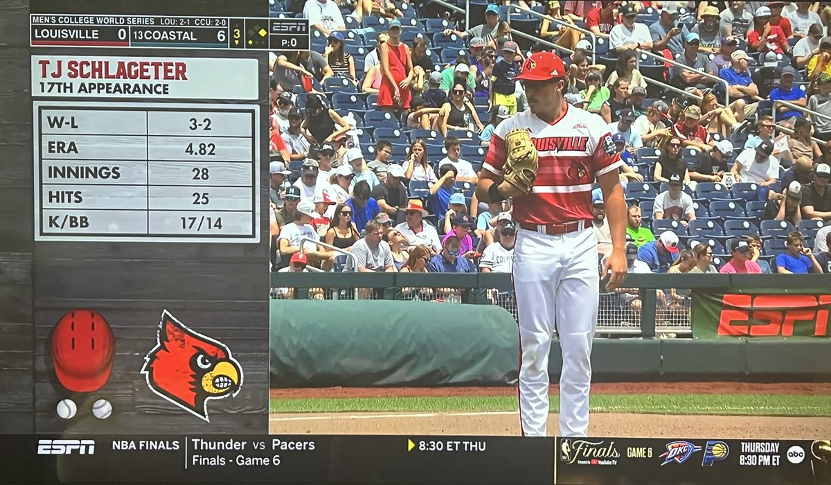 Hilltopper Baseball (@jcabaseball) on Twitter photo Hilltopper grad TJ Schlageter ‘23 is on in relief for Louisville in the College World Series. Lefties are hitting .100 off TJ on the year. Good luck to to TJ and <a href="/LouisvilleBSB/">Louisville Baseball</a>. #GoHill Hilltopper grad TJ Schlageter ‘23 is on in relief for Louisville in the College World Series. Lefties are hitting .100 off TJ on the year. Good luck to to TJ and <a href="/LouisvilleBSB/">Louisville Baseball</a>. #GoHill