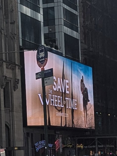 I had to be in the city for other reasons, but I managed to sneak a peak at one of the billboards. #saveWOT