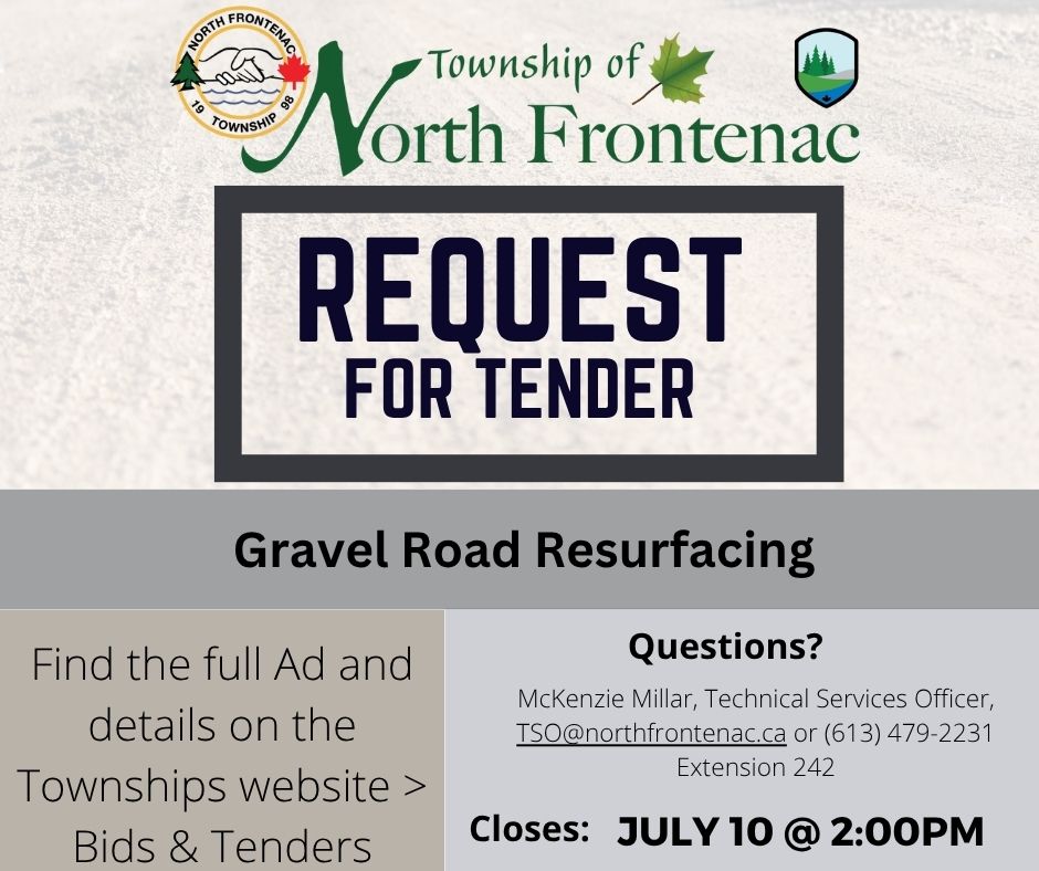 RFT - Gravel Roads Resurfacing
#northfrontenac #infrontenac