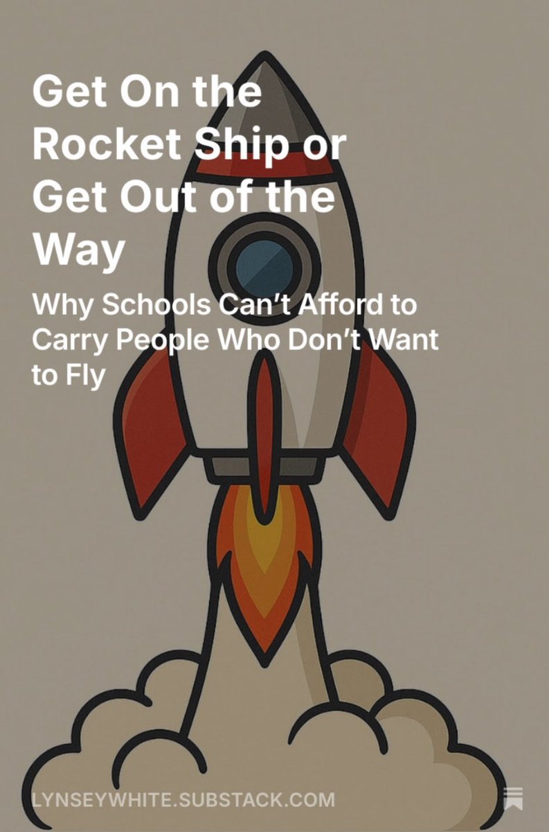 Ms_L_White's tweet image. Too many schools waste energy trying to keep culturally misaligned staff comfortable, when in reality, that comfort comes at the cost of the whole crew. It causes confusion, resentment, resistance. It creates pockets of negativity and drag.
open.substack.com/pub/lynseywhit…