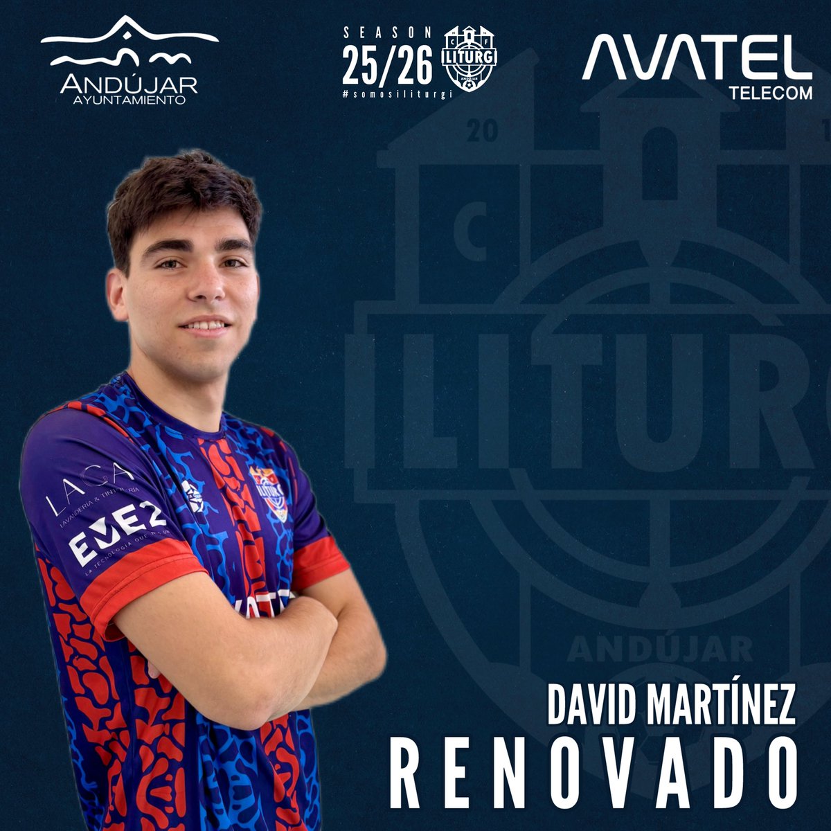 OTRA GRAN RENOVACIÓN !!! ⚽️💪🏽
Se queda un año más DAVID MARTÍNEZ !!! 🎯

Llego para los últimos partidos y en apenas unos minutos marcó goles y demostró que tiene un olfato de gol siendo tan joven que va dar que hablar,
RÓMPELA DAVID !!! 😉☄️🥅

#todosomosiliturgi