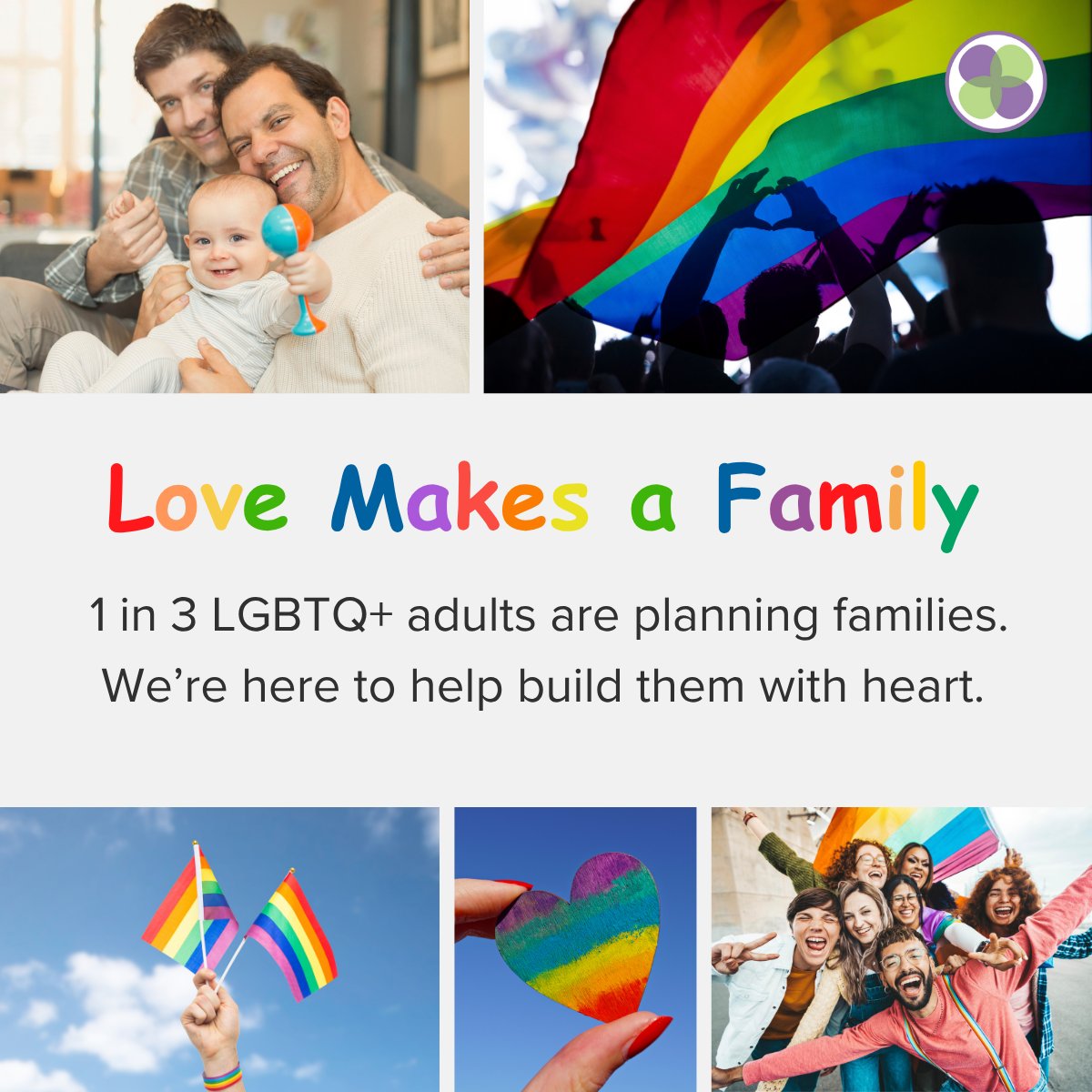 rsmcfertility's tweet photo. 🌈 1 in 3 LGBTQ+ adults is planning a family, and we’re here to help! 💖 This Pride Month, we celebrate love and inclusion for all. 🏳️‍🌈
#PrideMonth #LoveCreatesFamilies #InclusiveCare #LGBTQParenthood https://t.co/tw8r6sQQsk