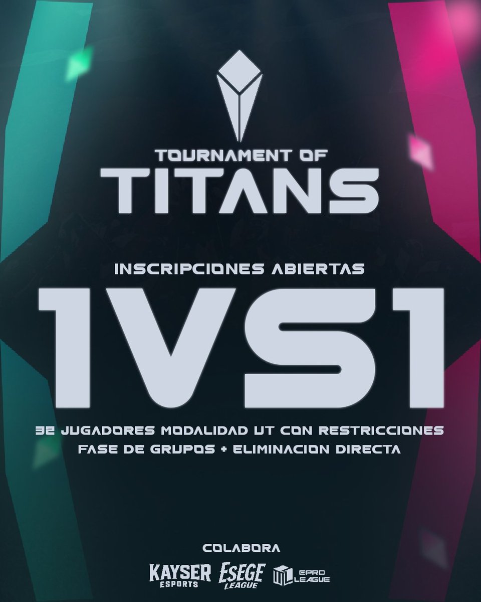 ¡Tournament of Titans de EAFC25 1VS1: ¡La Batalla Comienza! 🏆

¿Estás listo para demostrar tus habilidades en EAFC25? 🤔 ¡Únete a nuestro #Torneo 1VS1 y compite contra los mejores jugadores de Chile! 🇨🇱 

Inscríbete ahora y demuestra tu pasión por el fútbol en #EAFC25! 🔥