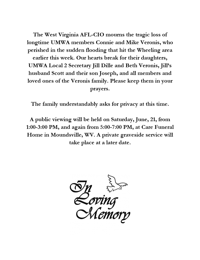 West Virginia AFLCIO (@westvirginiaafl) on Twitter photo 