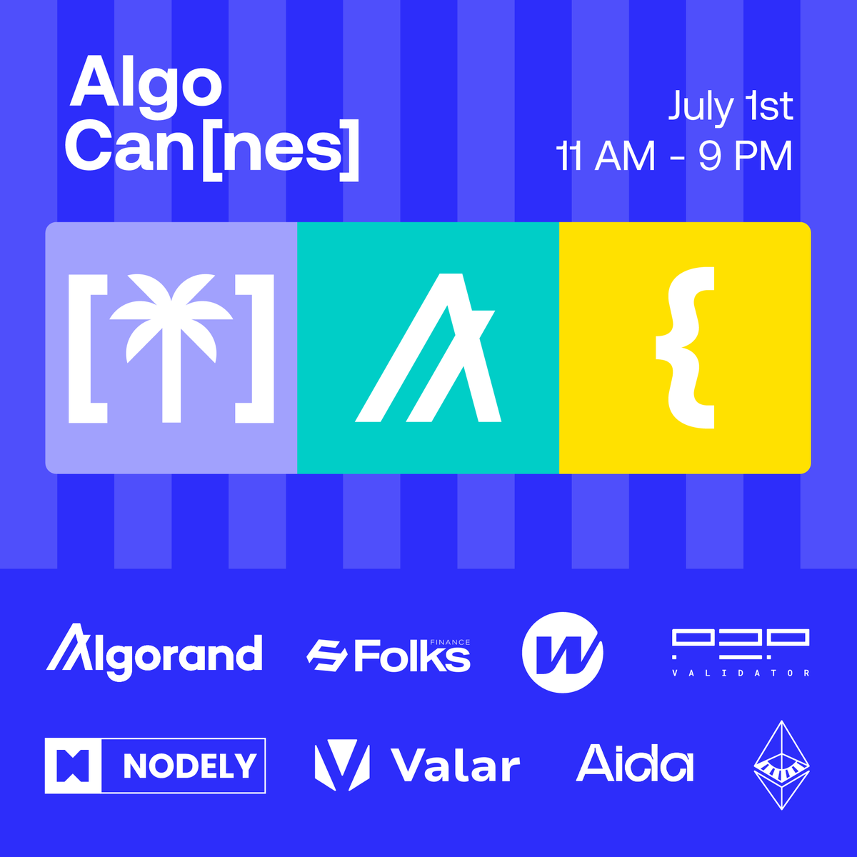 Algorand Foundation (@algofoundation) on Twitter photo Join us during <a href="/EthCC/">EthCC - Ethereum Community Conference</a> in just under 2 weeks ποΈ
AlgoCannes: Interoperability, a Fast Track for ETH Devs & Cocktails.
Presented by:
<a href="/AlgoFoundation/">Algorand Foundation</a>
<a href="/algodevs/">Algorand Developers</a>
<a href="/FolksFinance/">Folks Finance</a>
<a href="/wormhole/">Wormhole</a>
<a href="/P2Pvalidator/">P2P.org</a>
<a href="/AlgoNode_io/">Nodely</a>
<a href="/ValarStaking/">Valar</a>
<a href="/aidappcom/">AIDA</a> Join us during <a href="/EthCC/">EthCC - Ethereum Community Conference</a> in just under 2 weeks ποΈ
AlgoCannes: Interoperability, a Fast Track for ETH Devs & Cocktails.
Presented by:
<a href="/AlgoFoundation/">Algorand Foundation</a>
<a href="/algodevs/">Algorand Developers</a>
<a href="/FolksFinance/">Folks Finance</a>
<a href="/wormhole/">Wormhole</a>
<a href="/P2Pvalidator/">P2P.org</a>
<a href="/AlgoNode_io/">Nodely</a>
<a href="/ValarStaking/">Valar</a>
<a href="/aidappcom/">AIDA</a>