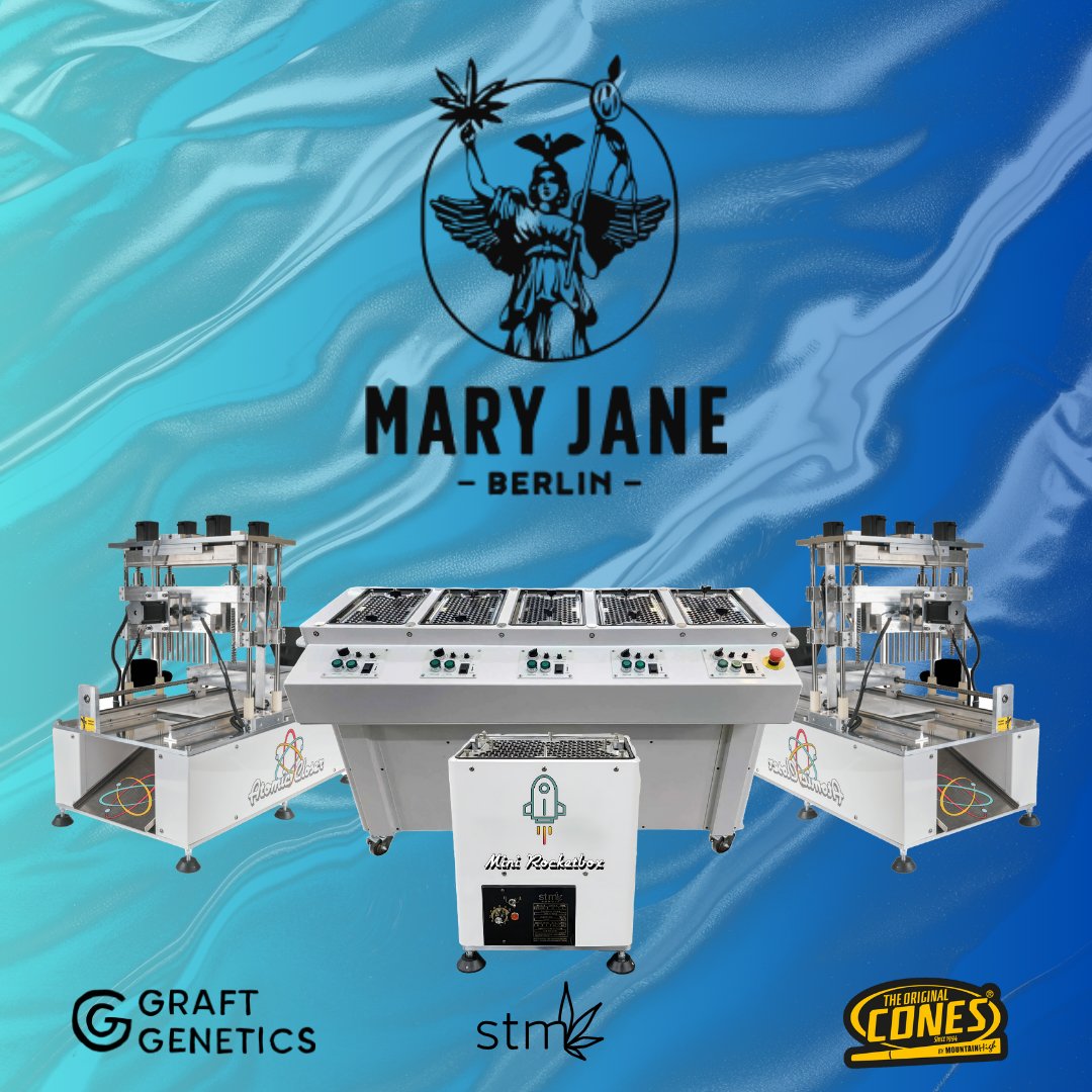 Catch STM’s pre-roll machines at Mary Jane Berlin💨 June 19–22! BOOTH A26 

#MaryJaneBerlin #STMCanna #Berlin #prerolls