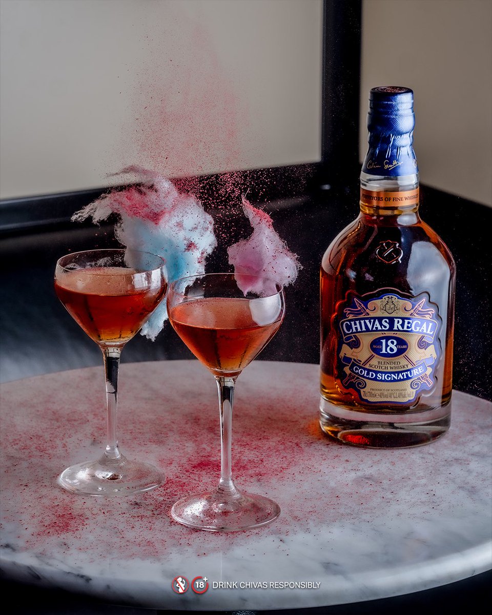Rich and layered with a playful twist. 

The Candy Floss Manhattan is an indulgent cocktail choice for a sophisticated night out with the girls.

#ChivasRegal #IRiseWeRise