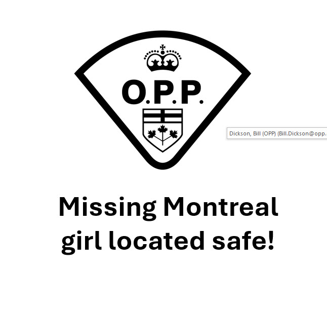 UPDATE @ 3:49pm:  The OPP is happy to announce that Claire BELL, the missing three-year-old from Montreal, has been found  alive and is well. She is being examined by medical personnel as a precaution. More details will be released later. We are working with the SQ to arrange a