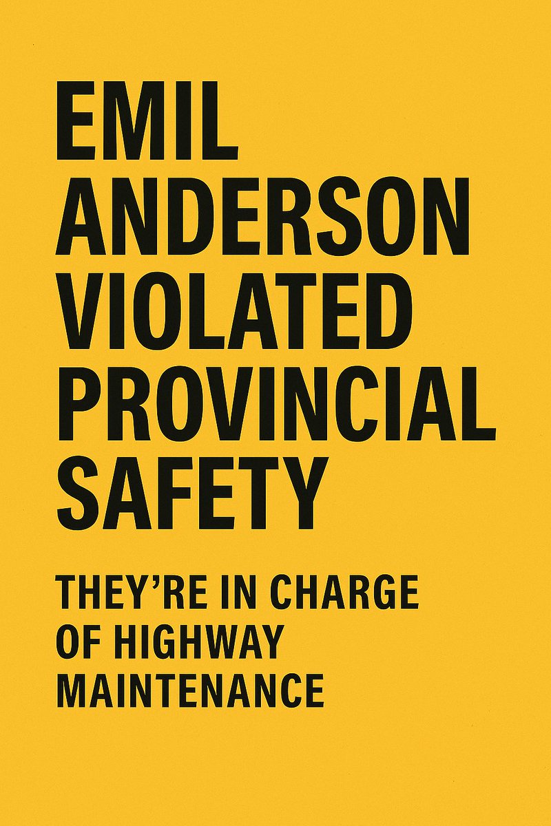 SharmilaSha3429's tweet photo. 🚨 SAFETY VIOLATION 🚨
Emil Anderson has a road maintenance contract — not a license to harass landowners.
They blocked access, ignored a disabled resident, and violated provincial safety law.
This is not personal.
This is public safety.
#SafetyMatters #BCRoads #HumanRights #EmilAnderson
⸻
Would you like a shorter version (1–2 lines) or one focused specifically on disability rights? I can give variations if you’re posting multiple tweets.