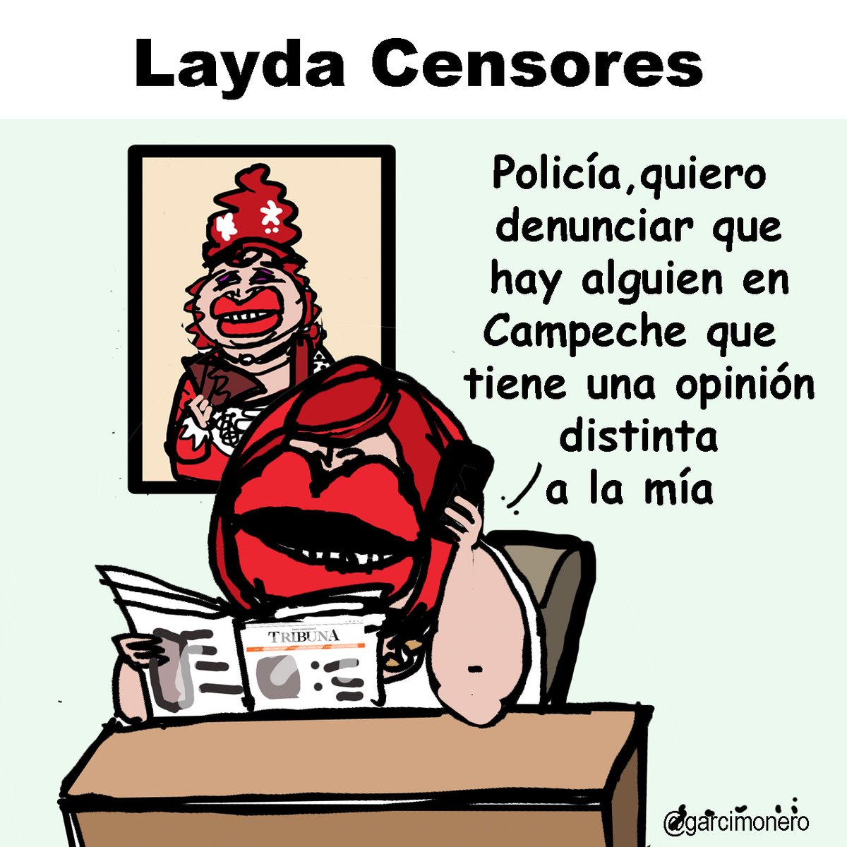 Garcimonero's tweet photo. Publicada en el @DiariodeYucatan 
Una sobre #LaydaCensores #Campeche #CENSURA 
#DiarioDeYucatan https://t.co/01tZkGJBUH