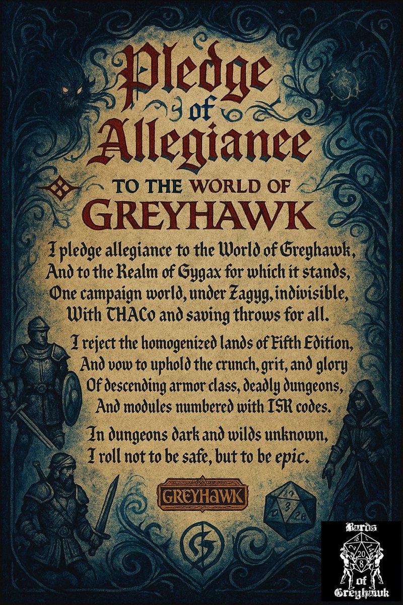 #dnd #ttrpg #rpg #greyhawk #gygax