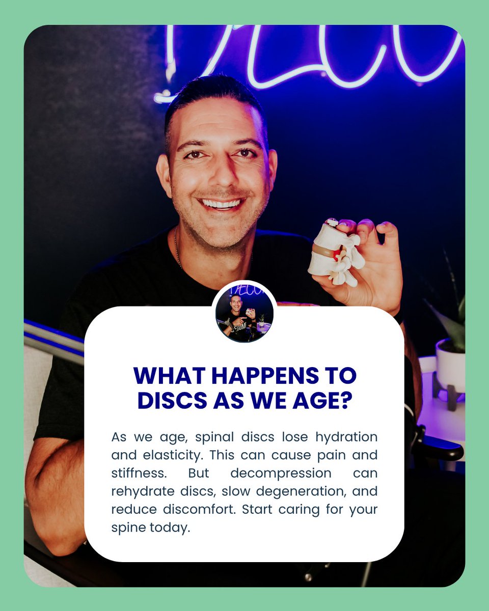 JDchiro's tweet image. Aging? Sure. But painful aging? No thanks.
Your discs don’t have to dry out and give up. There’s a way to fight back—gently and scientifically.

Want to age without the pain?
📩 DM us “SPINE AGE” and let’s talk about disc care that actually works.

#HealthyAging #SpineWellness…