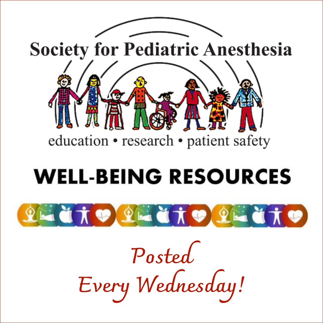 PediAnesthesia's tweet image. SPA members. Welcome to #Well-being Wednesdays! The SPA Well-Being Committee will tweet from @PediAnesthesia every Wednesday. Interested in joining the Well-Being Committee? Contact @norahjanosy.
Learn more: ow.ly/RpLg50Wb2lp
#WellBeingWednesday #PedsAnes