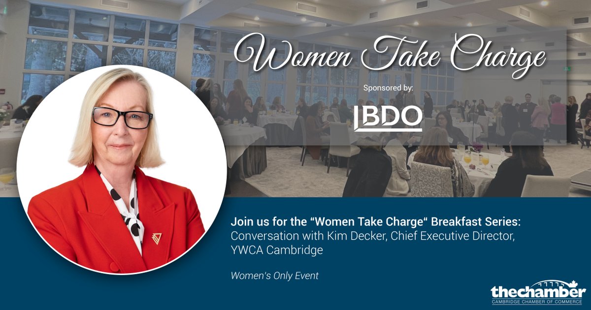 Cambridge Chamber (@my_chamber) on Twitter photo Our next Women Take Charge Breakfast Series event takes place July 23 at #LangdonHall featuring <a href="/ywcacambridge/">YWCA Cambridge</a> CEO Kim Decker. Don’t miss this inspiring event!! Visit ow.ly/uGHI50VONyp for more. #cambcoc #womeninbusiness #leadership Our next Women Take Charge Breakfast Series event takes place July 23 at #LangdonHall featuring <a href="/ywcacambridge/">YWCA Cambridge</a> CEO Kim Decker. Don’t miss this inspiring event!! Visit ow.ly/uGHI50VONyp for more. #cambcoc #womeninbusiness #leadership