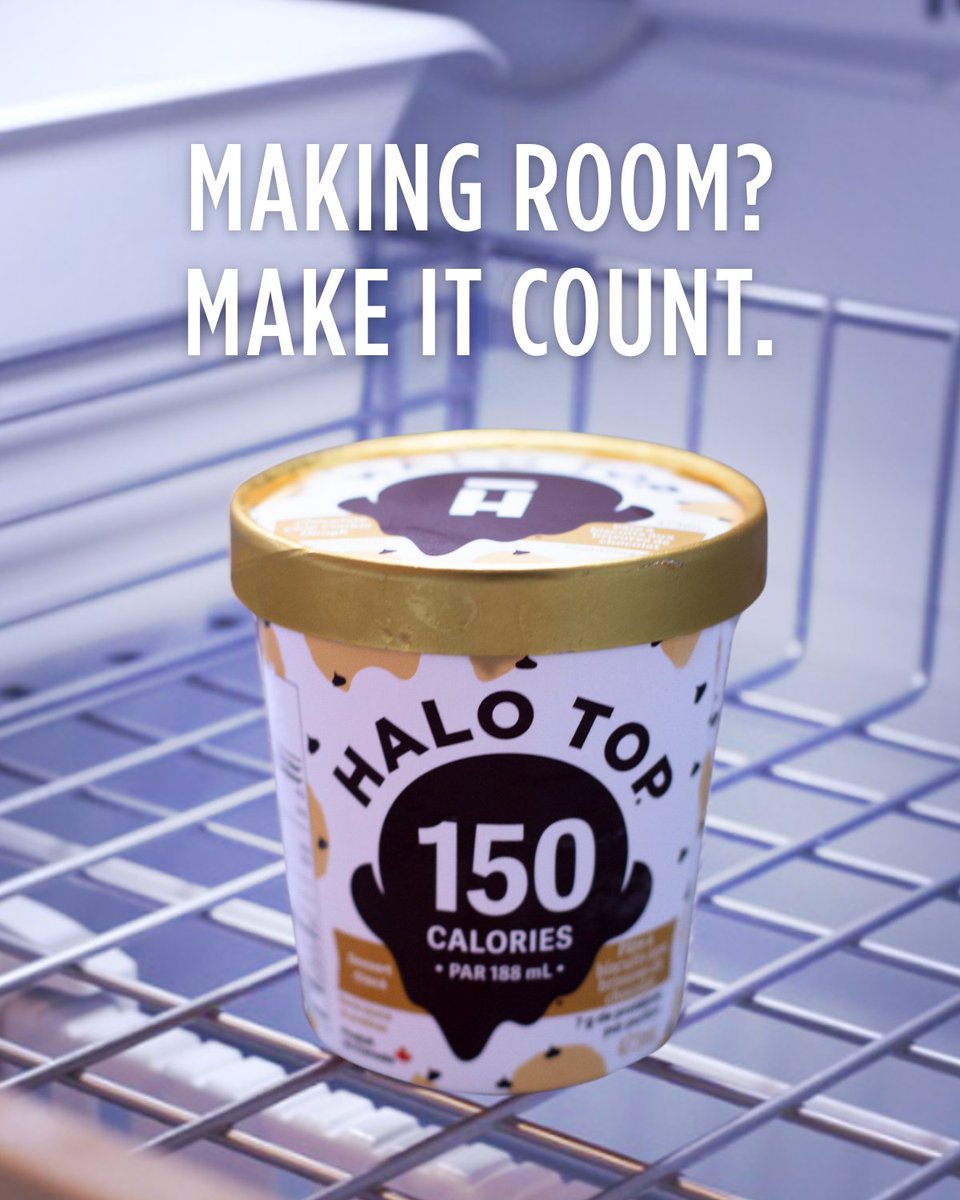Freezer reset, anyone? Not saying you have to toss the mystery leftovers... but if you're making room, make it count.

Halo Top is #MadeinCanada with more protein, less sugar &amp; fewer cals than traditional ice cream.

Which flavour’s getting VIP status?

#HaloTopCa #FreezerGlowUp