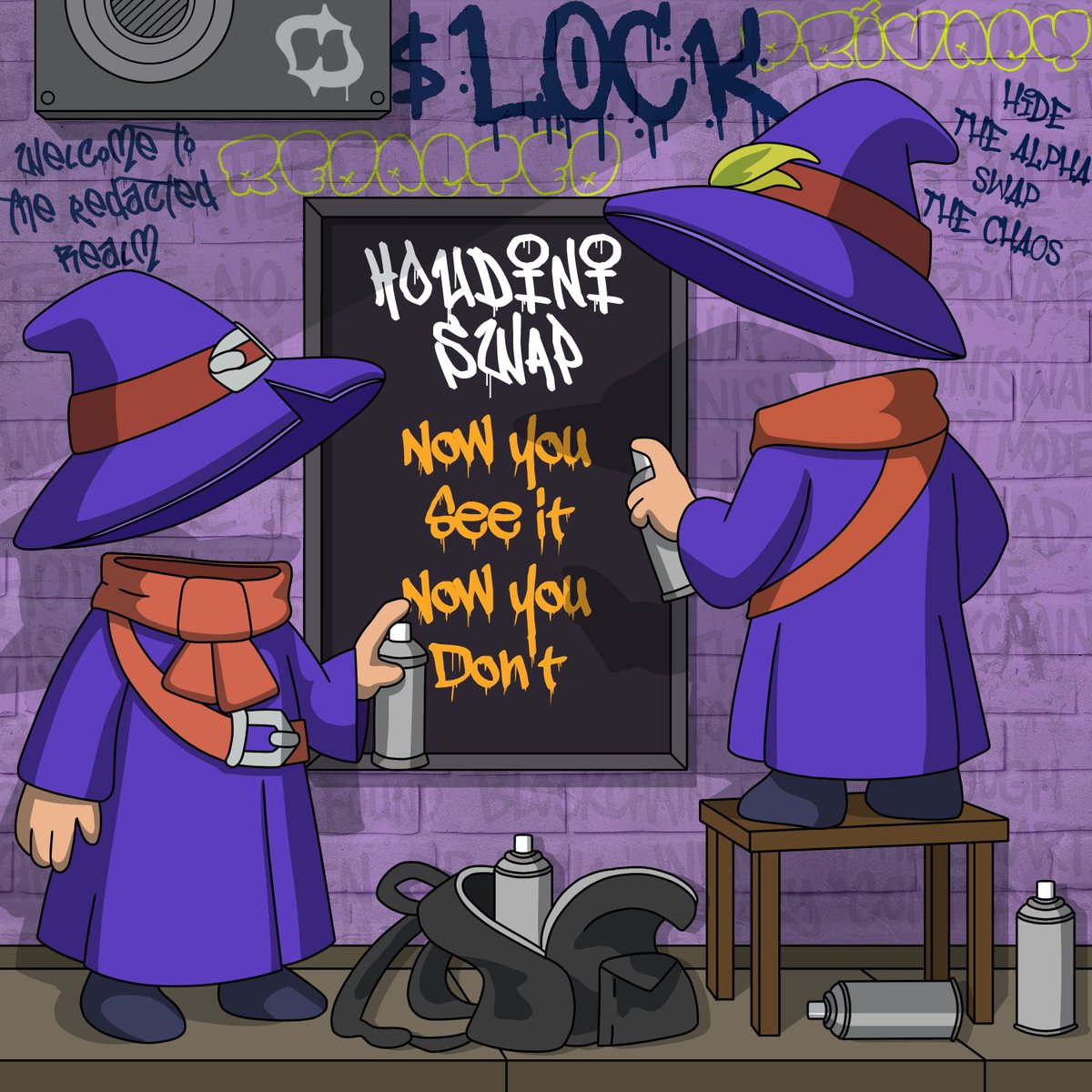 Canx_Art's tweet image. 🔒 Now you see it.
⬛ Now you don’t.

Blur the alpha. Burn the trail.
Privacy isn’t just a feature — it’s the vibe.
Keeping things redacted with @HoudiniSwap

$LOCK #HoudiniSwap
🔁 + 💬