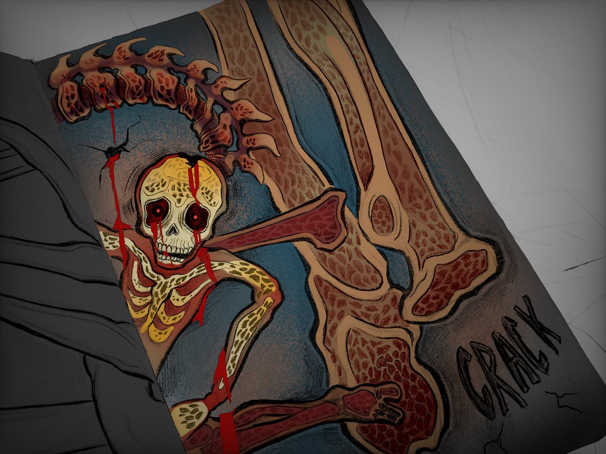 twentyAnn's tweet image. Wip, drawing a condition I suffer from in a way that causes me panic in the hospital, lol
