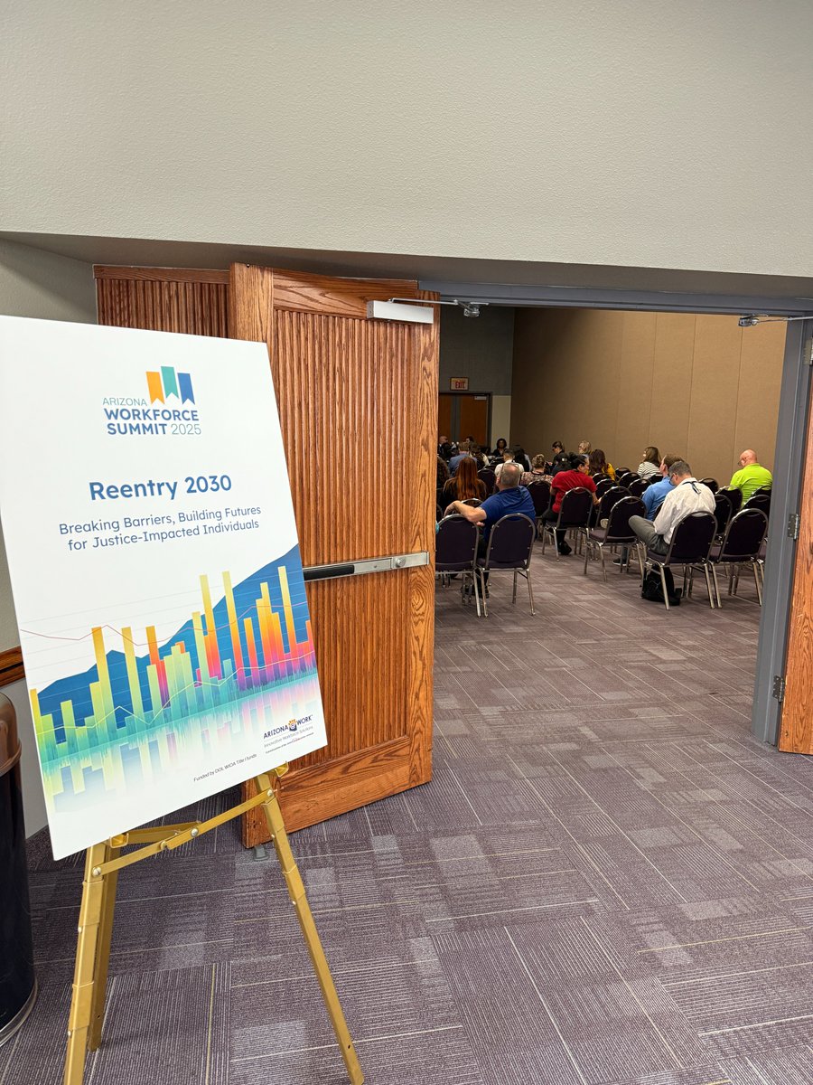 Choose your workforce deep dive at #AZWorkforceSummit2025! Four sessions: integrated data systems, reentry programs, employment trends, and high-impact training. Sessions repeat so you can attend multiple topics of interest!