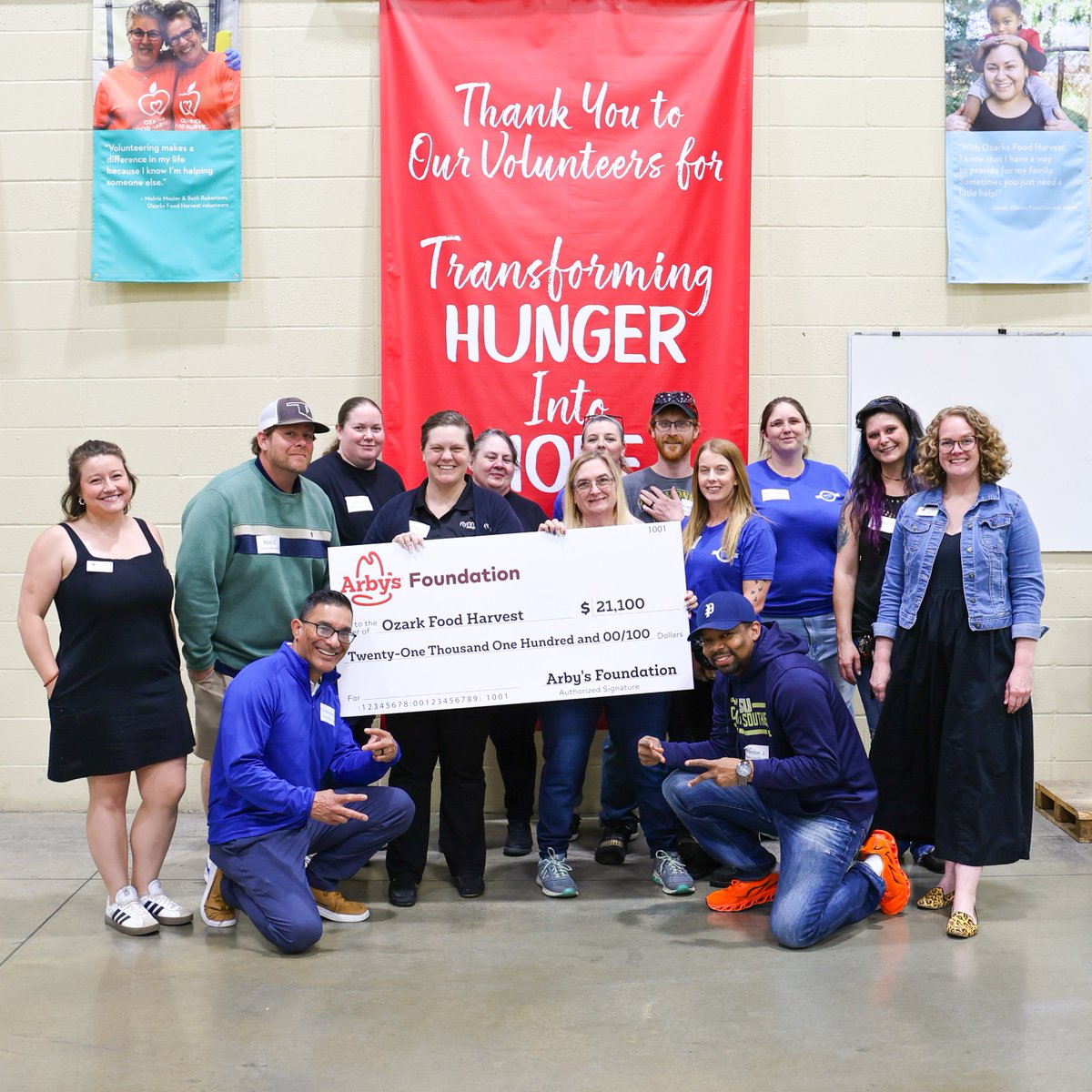 Ozarks Food Harvest (@ozksfoodharvest) on Twitter photo Thank you <a href="/ArbysFoundation/">Arby's Foundation</a> for your generous grant supporting our work! Arby’s staff also volunteered to help sort and pack food for families in need. Here are a few moments from their visit. 🙌🍟#Gratitude #Arbys Thank you <a href="/ArbysFoundation/">Arby's Foundation</a> for your generous grant supporting our work! Arby’s staff also volunteered to help sort and pack food for families in need. Here are a few moments from their visit. 🙌🍟#Gratitude #Arbys