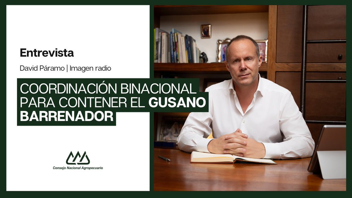 Jorge Esteve (@presidenciacna) on Twitter photo 🎙️ #Entrevista: “No quitamos el dedo del renglón: combatimos el gusano barrenador con ciencia y compromiso”
Ayer conversé con <a href="/DavidPramo2/">Padre del Análisis Superior</a> en <a href="/Imagen_Mx/">Imagen Radio</a> sobre uno de los desafíos sanitarios más urgentes para el sector agroalimentario: el gusano barrenador del ganado.
Aunque ha 🎙️ #Entrevista: “No quitamos el dedo del renglón: combatimos el gusano barrenador con ciencia y compromiso”
Ayer conversé con <a href="/DavidPramo2/">Padre del Análisis Superior</a> en <a href="/Imagen_Mx/">Imagen Radio</a> sobre uno de los desafíos sanitarios más urgentes para el sector agroalimentario: el gusano barrenador del ganado.
Aunque ha