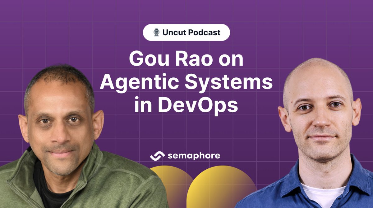 NeuBirdAI's tweet image. Our CEO, Gou Rao, joined @darkofabijan on the @semaphoreci Uncut pod to talk Agentic AI and why dashboards and chatbots just aren't enough. Big insights on what it takes to bring reasoning and real autonomy to incident response. 🎧 Listen in: semaphore.io/blog/gou-rao
#AgenticAI