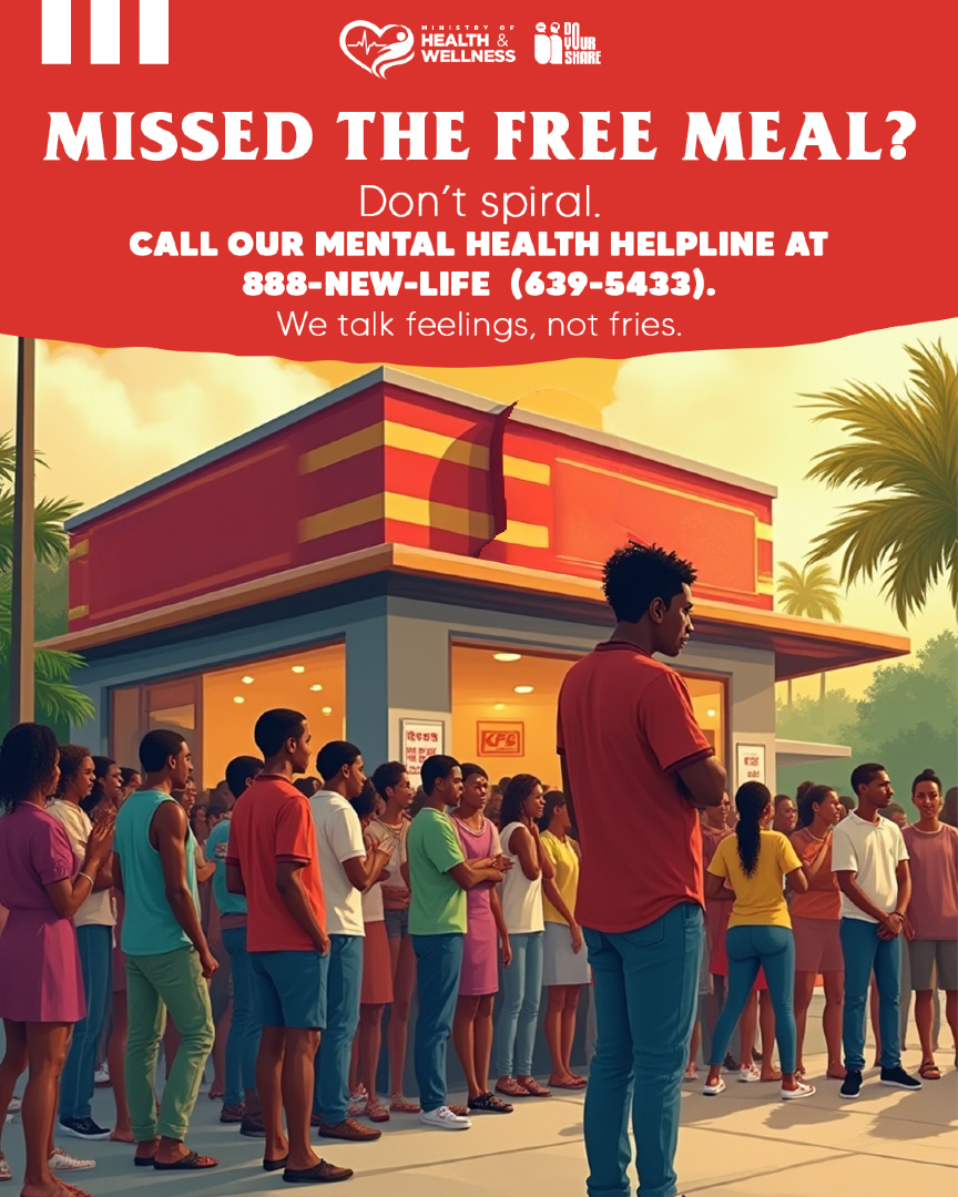 themohwgovjm's tweet image. Whether you joined the hype or skipped the line, some days hit differently. If you’re not feeling like yourself, talk to someone.

📞 Call our Mental Health &amp;amp; Suicide Prevention Helpline at 888-NEW-LIFE.

We talk feelings, not fries.