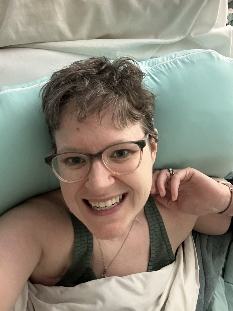 wybeka's tweet image. Resting today. So many things are different than what I expected right after I rang my chemotherapy completion bell a year ago. I was still anticipating surgery and radiation and long from remission with the hope of full recovery.
Complications to my heart never went away, but…