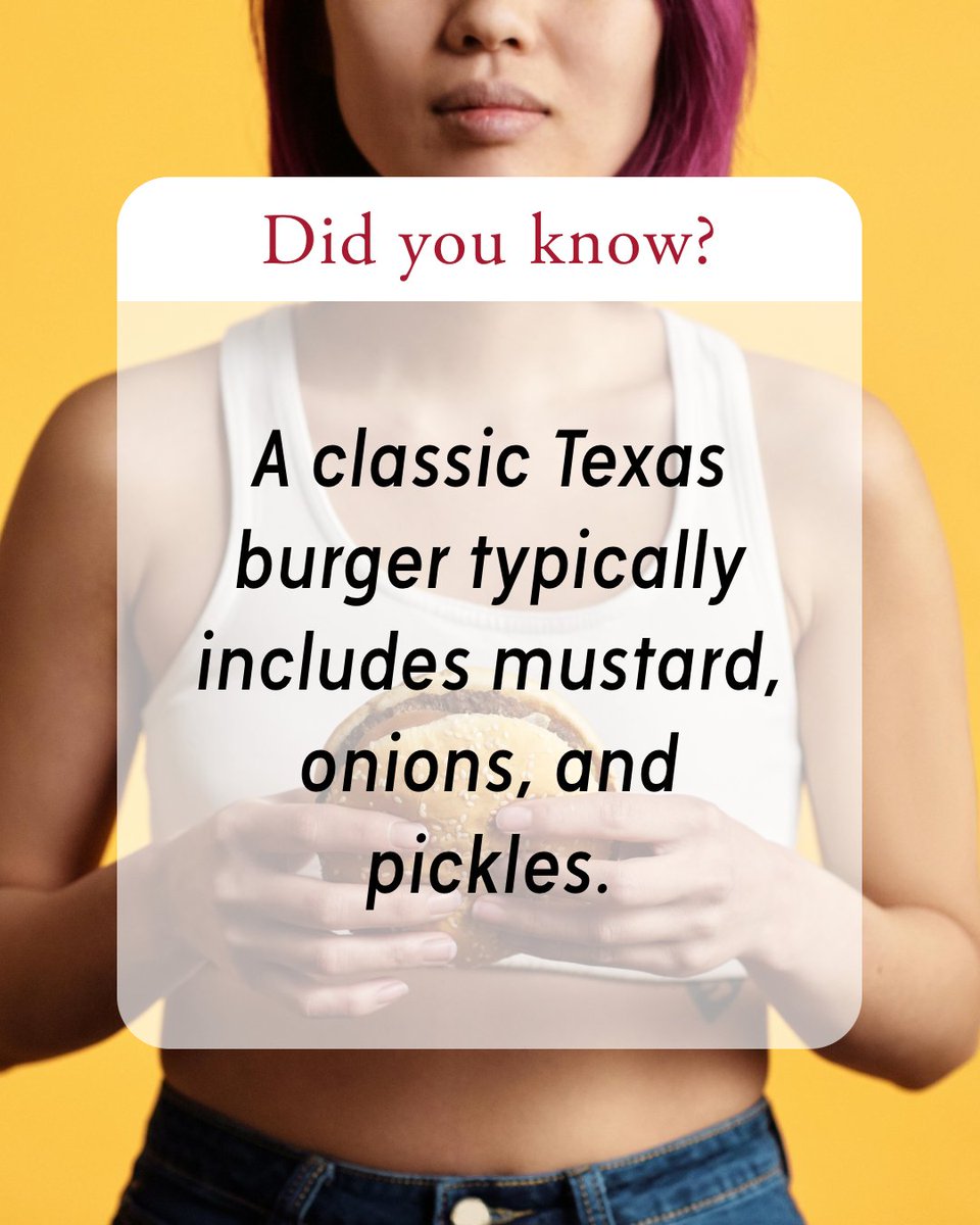 🍔 No ketchup? No problem.

That’s how many do burgers in Texas — bold, tangy, and straight to the point. 

Of course, it’s your burger—pile it high with whatever makes you happy!