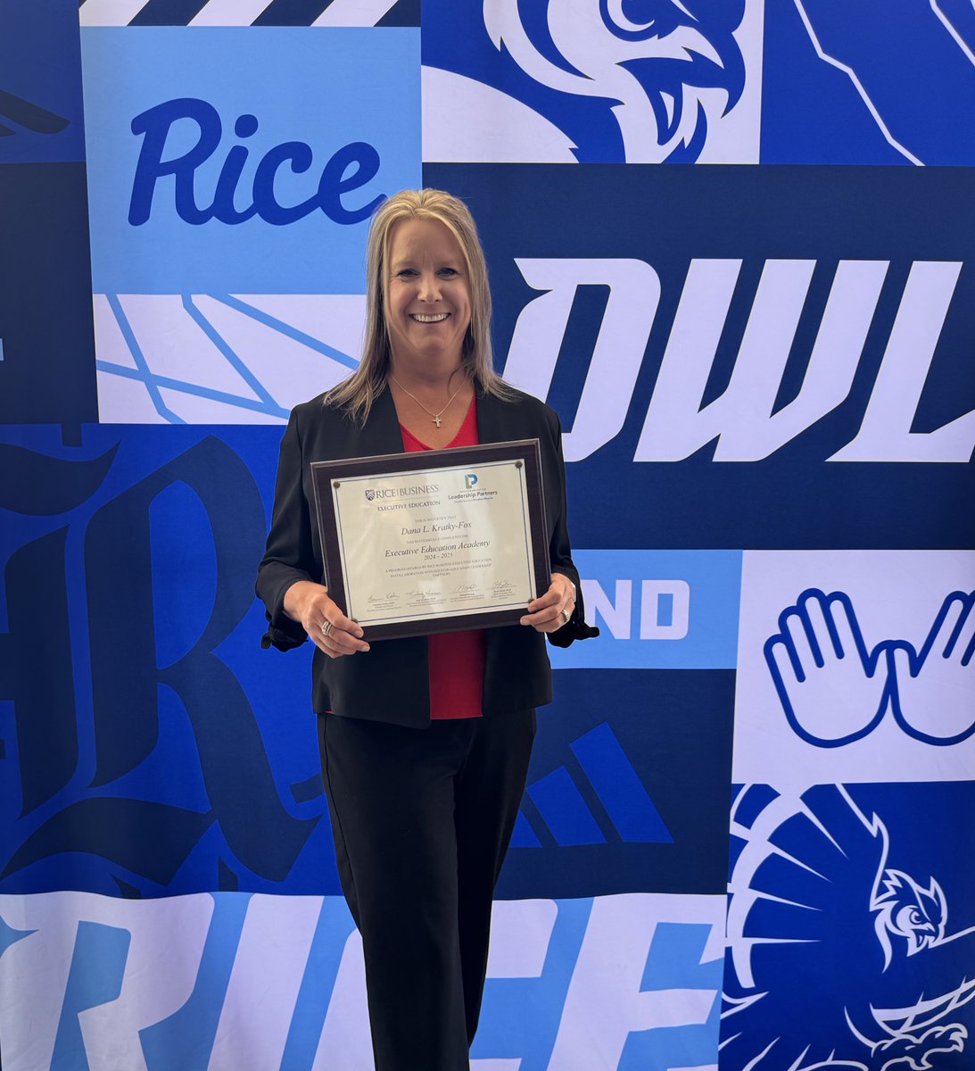 KratkyDana's tweet photo. Today Cohort 16 graduated from the Executive Education Academy through the leadership program @RiceUniversity with @Leaderpartners! Thank you @CrosbyISD for investing in us!  I am grateful to have gone through this with amazing leaders in our district @MrsWeaverCMS https://t.co/Yla4KBzDfL