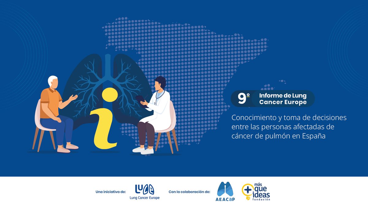 🔵🫁 Informe <a href="/LungCancerEu/">Lung Cancer Europe</a> 'Conocimiento y toma de decisiones entre las personas afectadas por el #cáncerdepulmón en Europa'

👉 La mayoría de participantes en España creen que sus opiniones deben ser consideradas en la toma de decisiones

➡️Accede en 👉 bit.ly/AEACaP-noveno-…