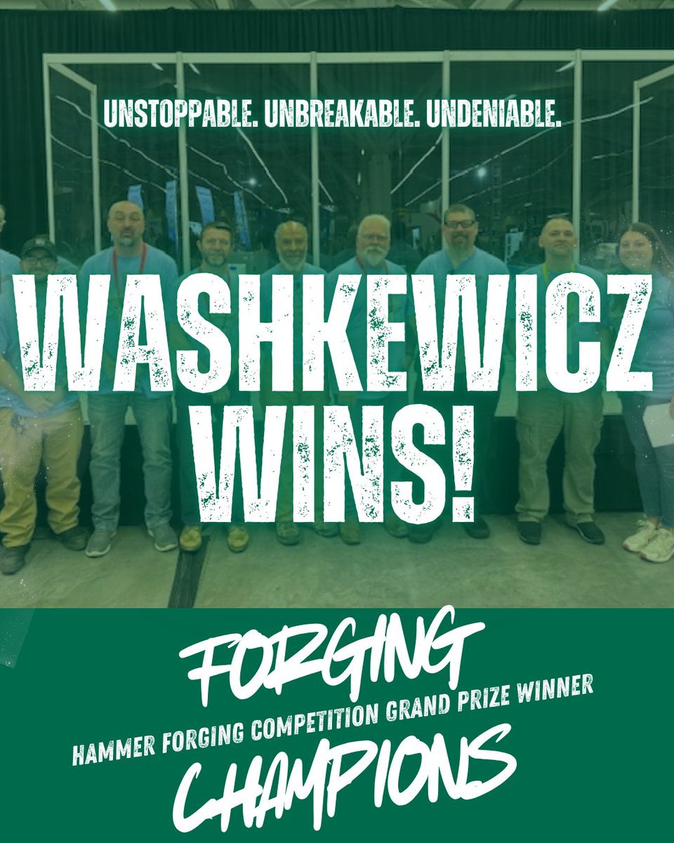 Congratulations to our incredible Washkewicz College of Engineering student team – Joshua Bailey, Adam Clark, and Robert Duheric – for hammering home the Grand Prize at the national 2025 Forging Competition!

Read more at the link in bio or visit washkewicz.com