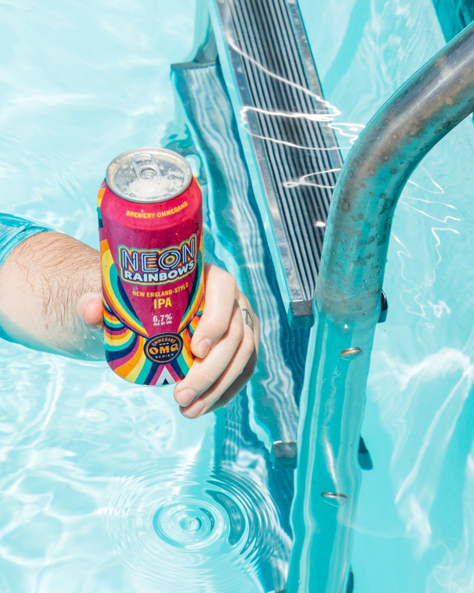 It's hard to beat a poolside Neon Rainbows. ☀️