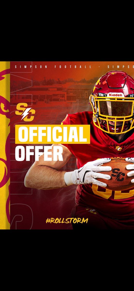 Daylon Sam (@daylon_sam) on Twitter photo After a great talk with Coach <a href="/ReedHoskins/">Reed Hoskins</a> I am blessed to receive my first offer from Simpson college!! <a href="/crpfootball/">Prairie Hawk Football</a> After a great talk with Coach <a href="/ReedHoskins/">Reed Hoskins</a> I am blessed to receive my first offer from Simpson college!! <a href="/crpfootball/">Prairie Hawk Football</a>