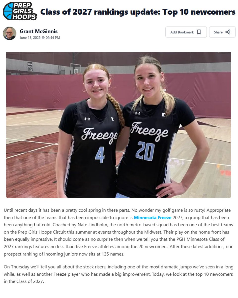 Minnesota Freeze Girls Basketball tweet media