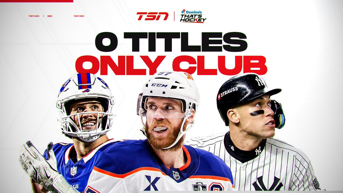 SportsCentre (@sportscentre) on Twitter photo LIST IT - With Edmonton losing Game 6 to the Panthers, Connor McDavid is still without a Stanley Cup. Where does he rank among the best active athletes without a title?
More from <a href="/HayesTSN/">Bryan Hayes</a> on <a href="/DominosCanada/">Domino's Canada</a> That's Hockey: tsn.ca/video/~3153579
#DominosThatsHockey LIST IT - With Edmonton losing Game 6 to the Panthers, Connor McDavid is still without a Stanley Cup. Where does he rank among the best active athletes without a title?
More from <a href="/HayesTSN/">Bryan Hayes</a> on <a href="/DominosCanada/">Domino's Canada</a> That's Hockey: tsn.ca/video/~3153579
#DominosThatsHockey