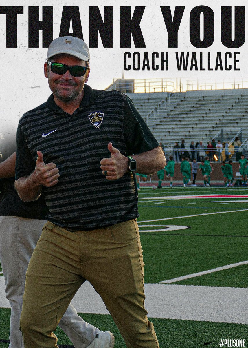 We want to thank Coach Wallace for the contributions he has made to the Jordan Soccer program for the last 3 years and we wish him the best of luck on his new position as head coach at Tompkins HS! 

#plusONE