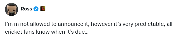 #Cricket26 #CricketGame #CricketTwitter 
🚨Query : When will New Cricket Game Come !!!?

🎙Ross Reply : You Know it Already😉