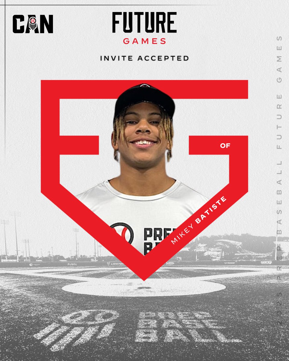 𝐒𝐞𝐞 𝐲𝐨𝐮 𝐢𝐧 𝐀𝐓𝐋, 𝐁𝐚𝐭𝐢𝐬𝐭𝐞. 🤩

'28 OF <a href="/MikeyBatiste/">Mikey Batiste</a> (<a href="/OntarioBlueJays/">Ontario Blue Jays</a>) has accepted his invite to the top uncommitted event in the country... the 2025 Future Games at <a href="/LakePointSports/">LakePoint Sports</a> ‼️

Batiste is the no. 1 ranked player in ON's class of 2028.

👤
