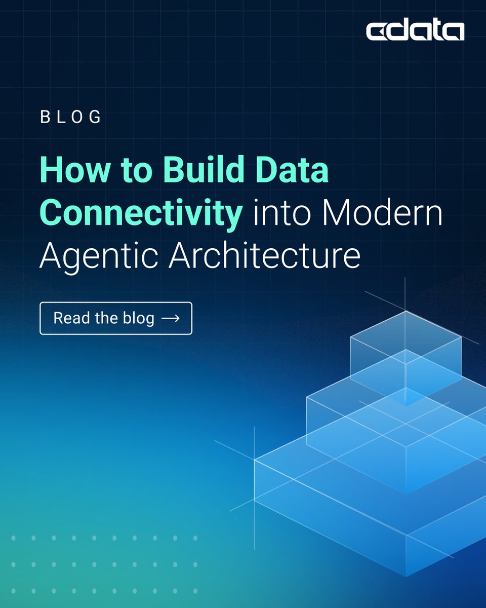 cdatasoftware's tweet image. 🤔 What makes an AI agent useful?

✅ Intelligence
✅ Context
✅ Access to real-time, governed enterprise data

Learn how CData supports agentic systems with its powerful connectivity solutions: bit.ly/3HZNJdu

#AI #AgenticArchitecture #EnterpriseData